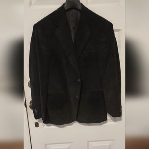 VINTAGE Hunt Valley Men's Corduroy Blazer Two button size 42R Black